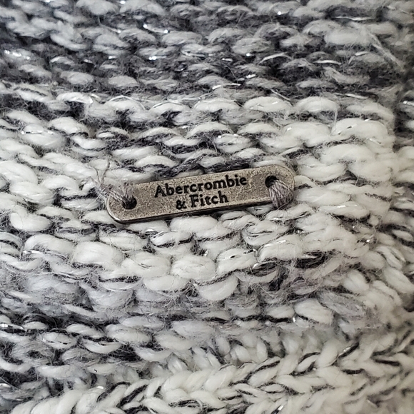 New Abercrombie & Fitch beautiful Gray Open Cardigan With Sparkles Size XS - Picture 4 of 8